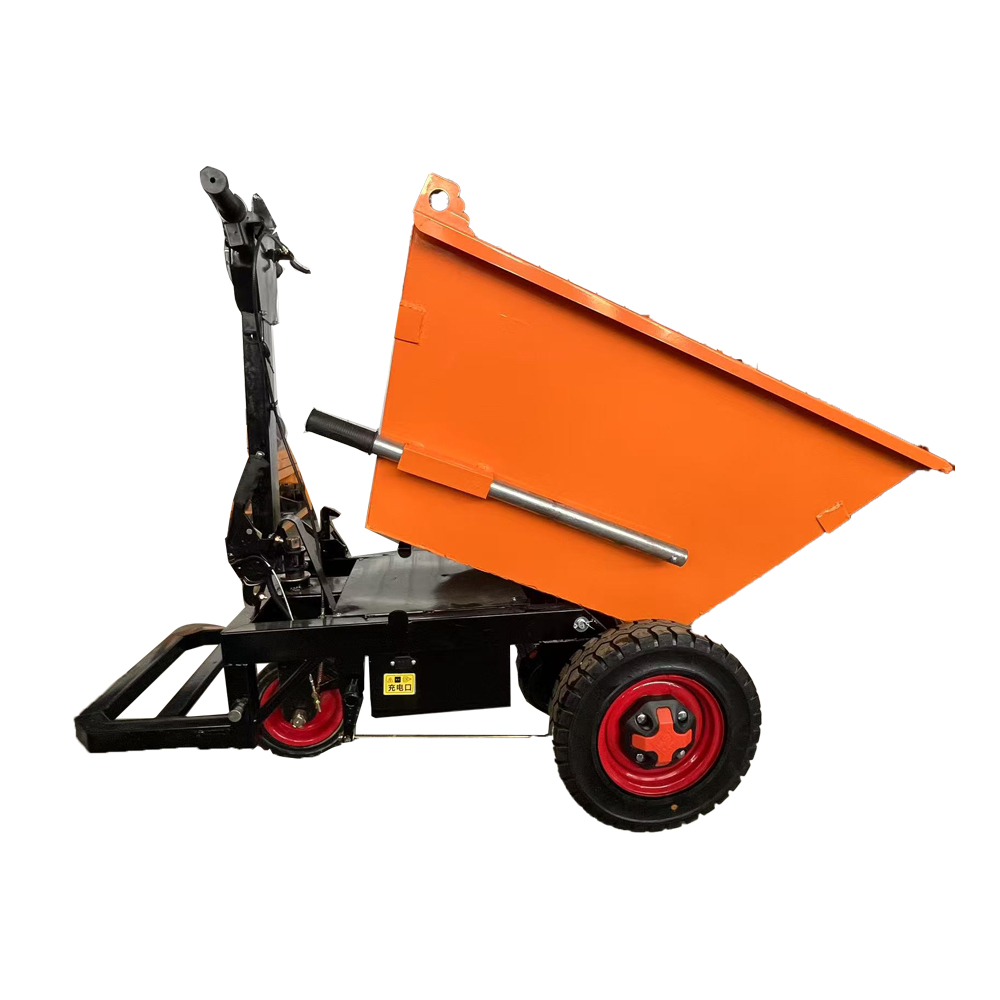 Electric tricycle stand secondary dump bucket
