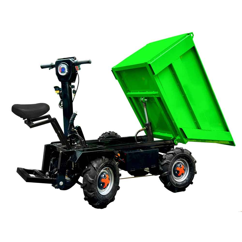 Electric four-wheel vehicle hydraulic four-combination